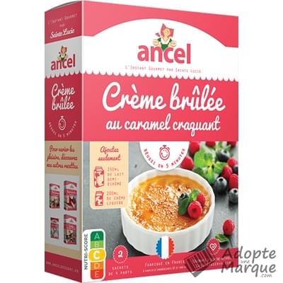 Ancel Crème brûlée au caramel craquant Le paquet de 4 sachets - 200G
