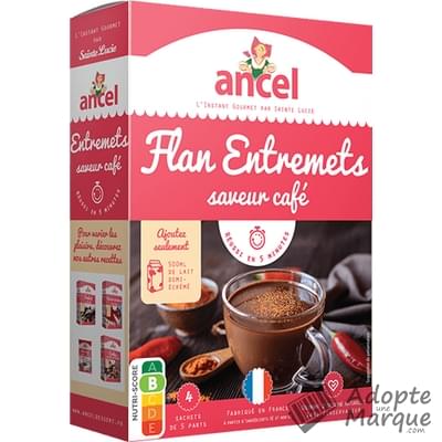 Ancel Flan entremets saveur café Le paquet de 4 sachets - 180G