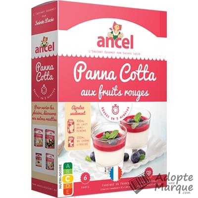 Ancel Panna cotta aux fruits rouges Le paquet de 109G