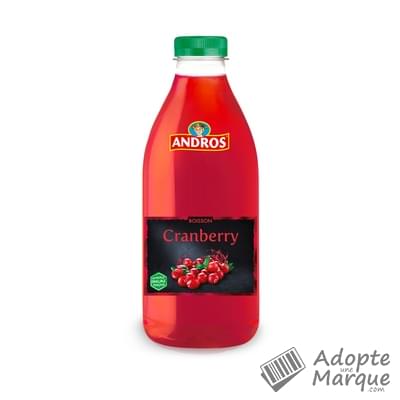 Andros Boisson rafraîchissante à la Cranberry La bouteille de 1L