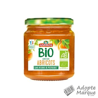 Andros Confiture d’Abricots Bio Le bocal de 355G