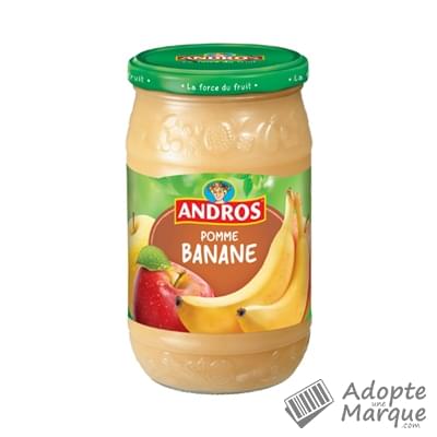 Andros Dessert fruitier® Pomme Banane Le bocal de 750G