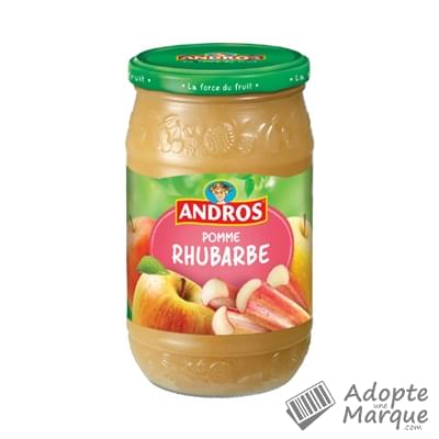 Andros Dessert fruitier® Pomme Rhubarbe Le bocal de 750G