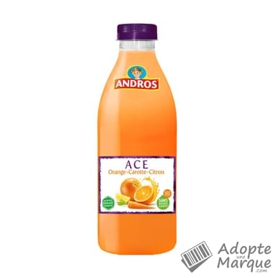Andros Jus de fruits ACE (Orange, Carotte & Citron) La bouteille de 75CL