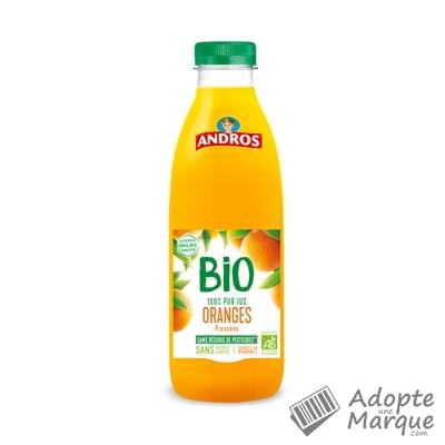 Andros Pur Jus d’Oranges Bio La bouteille de 75CL