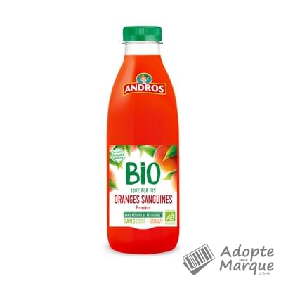Andros Pur Jus d’Oranges Sanguines Bio La bouteille de 75CL