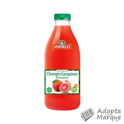 Andros Pur Jus d'Oranges Sanguines Pressées La bouteille de 1L