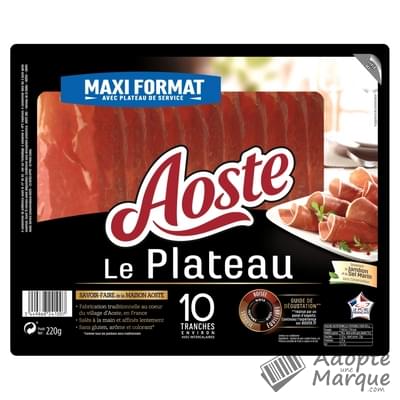 Aoste Le Plateau - Jambon cru La barquette de 10 tranches - 220G