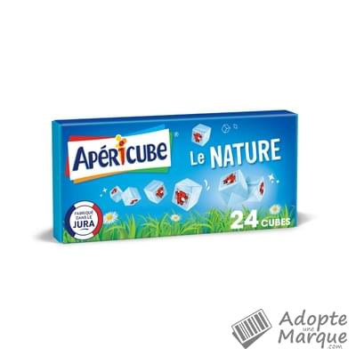 Apéricube Cubes de fromage Le Nature La boîte de 24 cubes - 125G