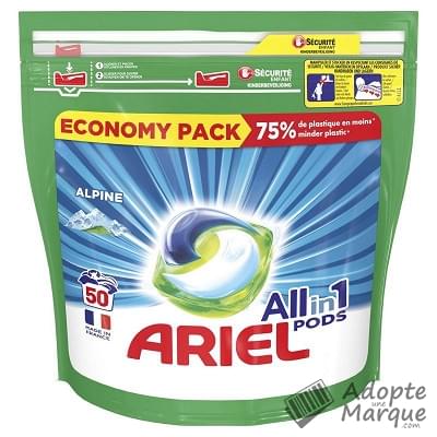 Ariel All in 1 PODS - Lessive en capsules Alpine Le sachet de 50 doses