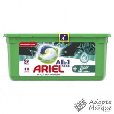 Ariel All in 1 PODS+ - Lessive en capsules Lenor Unstoppables Aérien La boîte de 27 doses