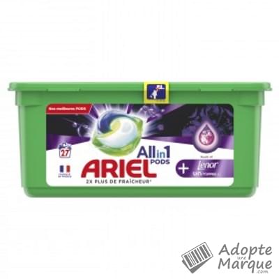 Ariel All in 1 PODS+ - Lessive en capsules Lenor Unstoppables Lavande La boîte de 27 doses