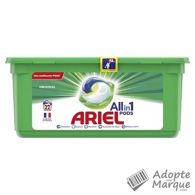 Ariel All in 1 PODS - Lessive en capsules Original La boîte de 22 doses