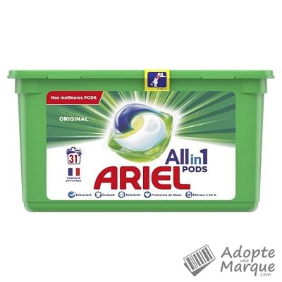 Ariel All in 1 PODS - Lessive en capsules Original La boîte de 31 doses