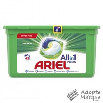 Ariel All in 1 PODS - Lessive en capsules Original La boîte de 43 doses