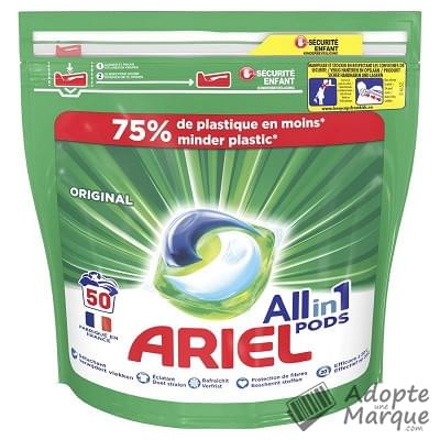 Ariel All in 1 PODS - Lessive en capsules Original Le sachet de 50 doses
