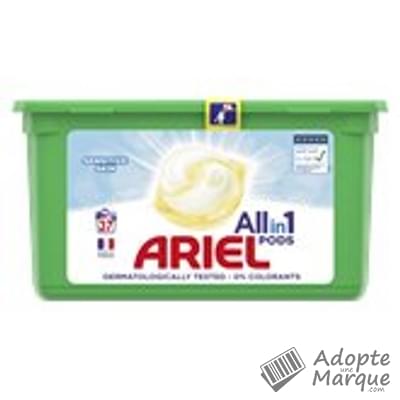 Ariel All in 1 PODS - Lessive en capsules Peaux sensibles La boîte de 37 doses