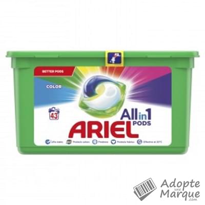 Ariel All in 1 PODS - Lessive en capsules Raviveur de Couleurs La boîte de 43 doses
