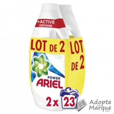 Ariel Power+ - Lessive liquide Active Défense contre les Odeurs "Les 2 flacons de 1,265L (2x23 doses)"