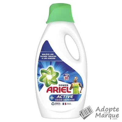 Ariel Power+ - Lessive liquide Active Défense contre les Odeurs "Le flacon de 1,65L (30 doses)"
