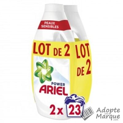 Ariel Power - Lessive liquide Peaux sensibles "Les 2 flacons de 1,265L (2x23 doses)"