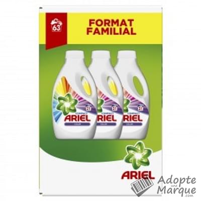 Ariel Power - Lessive liquide Raviveur de Couleurs "Les 3 flacons de 1,155L (3x21 doses)"