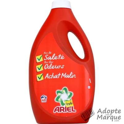 Ariel Simply - Lessive liquide Savon de Marseille "Le flacon de 2,6L"