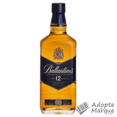 Ballantine's Blended Scotch Whisky - 12 ans d'âge - 40% vol. La bouteille de 70CL