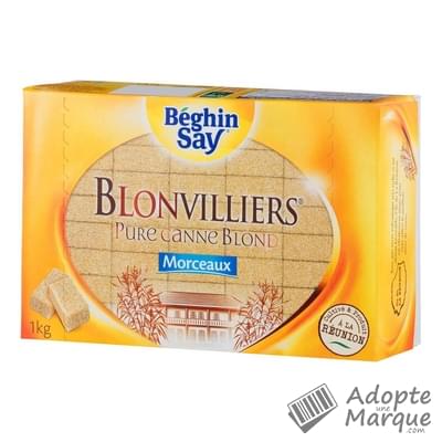 Béghin Say Blonvilliers - Sucre de Canne en morceaux Le paquet de 1KG