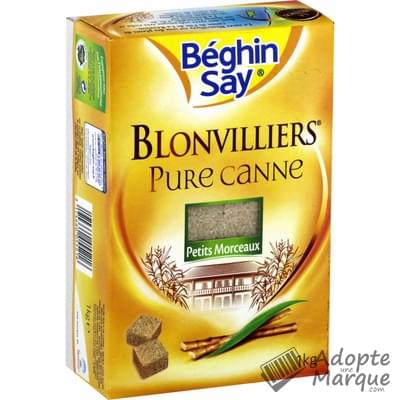 Béghin Say Blonvilliers - Sucre de Canne en petits morceaux Le paquet de 1KG