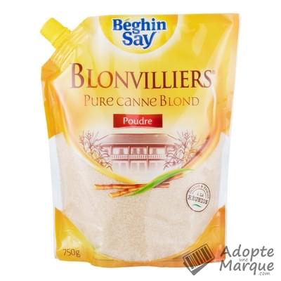 Béghin Say Blonvilliers - Sucre de Canne en poudre Le Doypack® de 750G