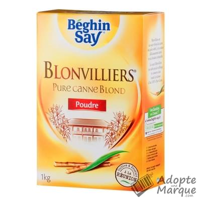 Béghin Say Blonvilliers - Sucre de Canne en poudre Le paquet de 1KG