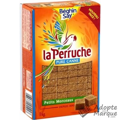 Béghin Say La Perruche - Sucre de Canne en Petits morceaux Réguliers Le paquet de 1KG