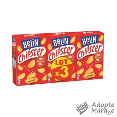 Belin Chipster - L'Original - Pétales soufflés & salés à la Pomme de terre Les 3 boîtes de 75G