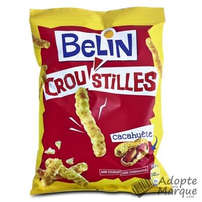 Belin Croustilles - Biscuits apéritif Goût Cacahuète Le sachet de 90G