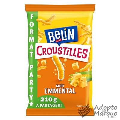 Belin Croustilles - Biscuits apéritif Goût Emmental Le sachet de 210G