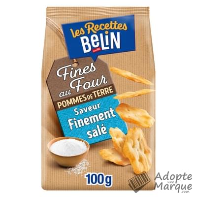 Belin Les Recettes Belin Fines au Four - Biscuits apéritif Saveur Finement Salé Le sachet de 100G