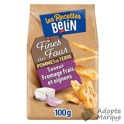 Belin Les Recettes Belin Fines au Four - Biscuits apéritif Saveur Fromage Frais & Oignons Le sachet de 100G