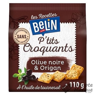 Belin Les Recettes Belin P'tits Croquants - Biscuits apéritif Olives noires & Origan Le sachet de 110G