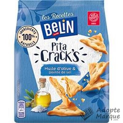 Belin Les Recettes Belin Pita Crack's - Biscuits apéritif Saveur Nature avec une pointe de Sel Le sachet de 100G