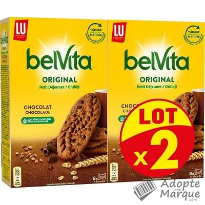 BelVita Biscuits aux céréales - Chocolat Les 2 paquets de 400G