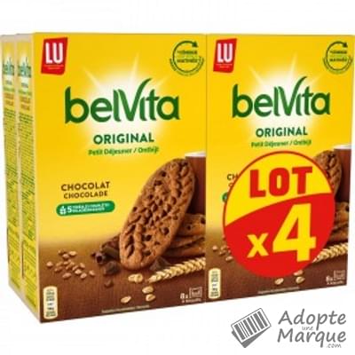 BelVita Biscuits aux céréales - Chocolat Les 4 paquets de 400G