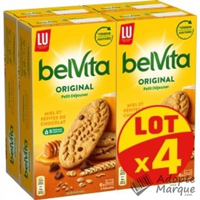 BelVita Biscuits aux céréales - Miel & Pépites de Chocolat Les 4 paquets de 435G