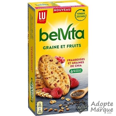 BelVita Graine & Fruits - Biscuits aux Framboises & graines de Chia Le paquet de 270G