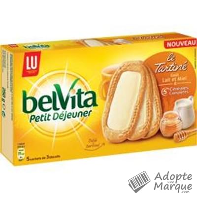 BelVita Le Tartiné - Goût Lait & Miel Le paquet de 250G