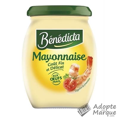 Bénédicta Mayonnaise aux œufs frais Le pot de 255G