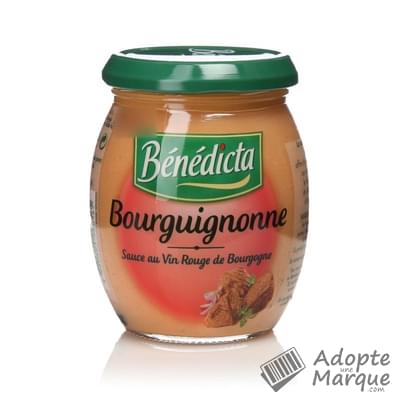 Bénédicta Sauce Bourguignonne - Au vin rouge de Bourgogne Le pot de 250G