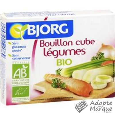 Bjorg Bouillon cube Légumes Les 6 cubes de 12G - 72G