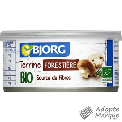 Bjorg Terrine Forestière La boîte de 125G