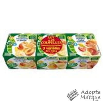 Blédina Coupelle Fruits - Compote Pommes, Fraises & Bananes (dès 6 mois) Les 24 pots de 100G
